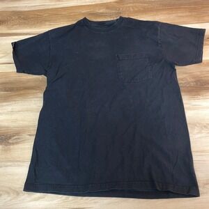 Ben Davis Mens Black Pocket T Shirt Size Medium 100 Percent Cotton